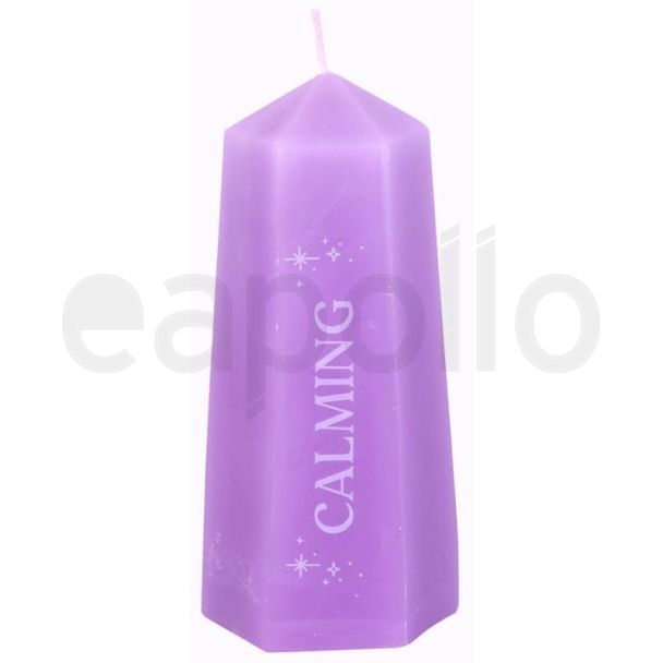 Calming Crystal Candle with Rough Amethyst