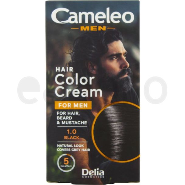 Cameleo Men Hair Color Cream - 1.0 Black