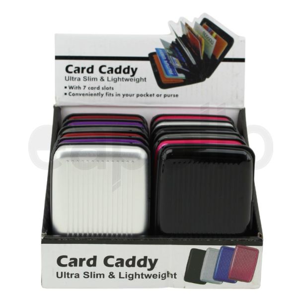 Card Caddy Ultra Slim & Lightweight - Assorted Colours 