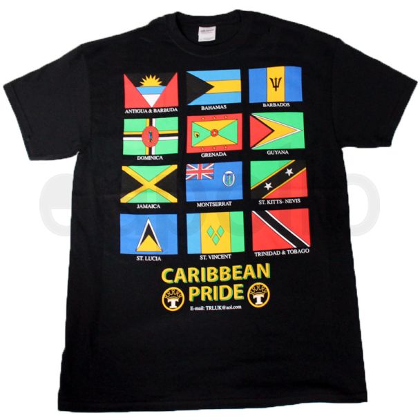 Black Caribbean Pride T-Shirt - XX-Large