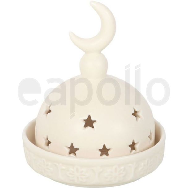 Ceramic Mosque Incense Cone and Tealight Holder