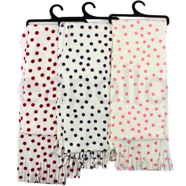 Children's Polka Dots Design Winter Scarves - Assorted