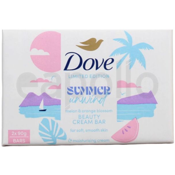 Dove Beauty Cream Bar Summer Revived Edition (2x90g)