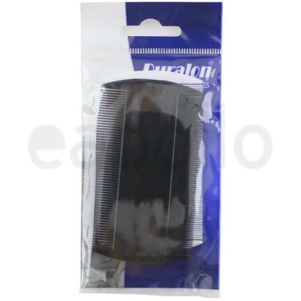 Duralon 2pcs Nit Hair Combs for Head Lice - Black & White - 9cm