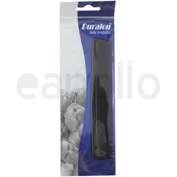 Duralon Fine Pocket Tooth Hair Comb - Black - 15cm