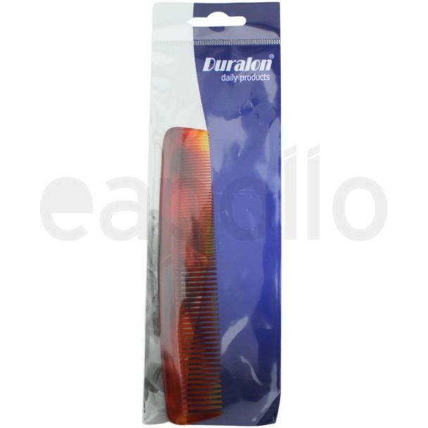 Duralon Fine Tooth Hair Comb - Brown - 15cm