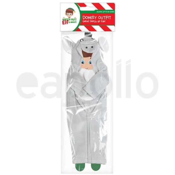 Elf Donkey Costume Outfit - Grey