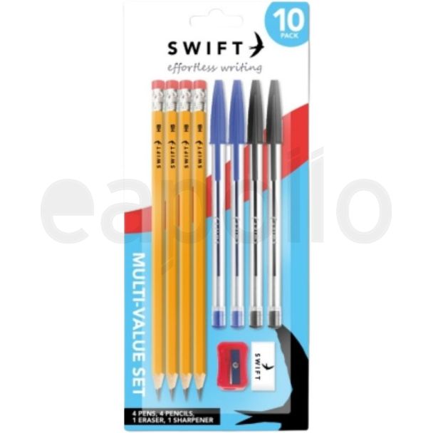 Essential Stationery Writing Set – 10 Pieces