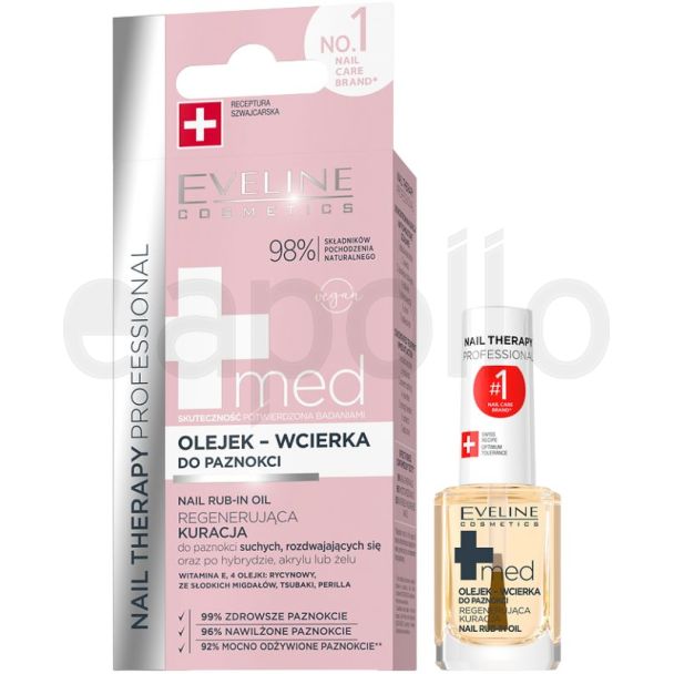 Eveline Nail Therapy Professional +Med Rub-In-Oil - 12ml