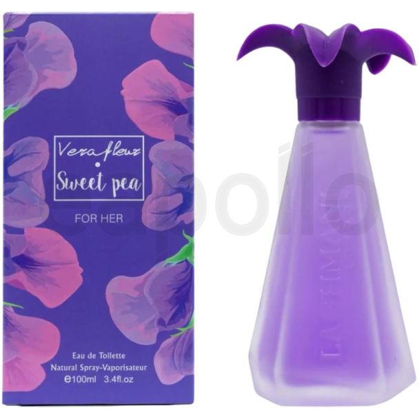 Fine Perfumery Ladies EDT Perfume - Vera Fleur Sweet Pea (100ml)