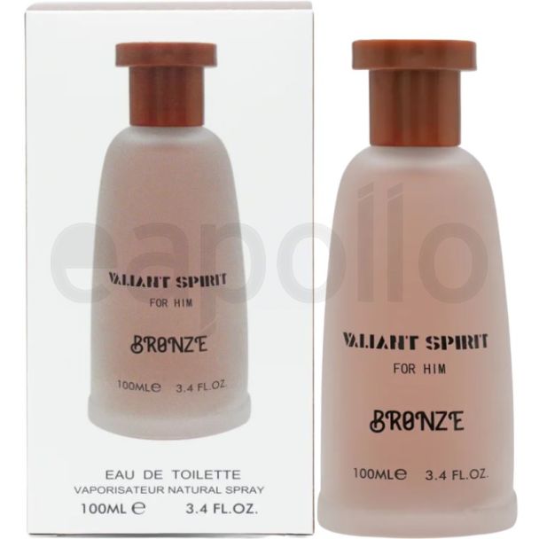 Fine Perfumery Men's EDT Perfume - Valiant Spirit Bronze (100ml)