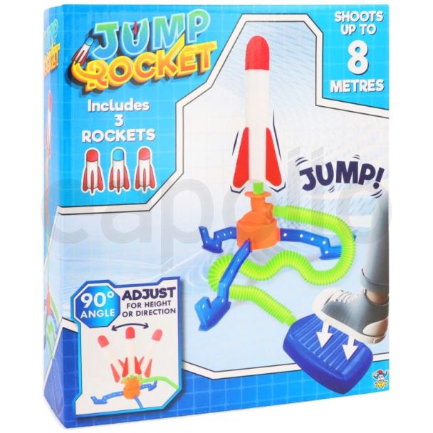 Foot Pump Rocket Launcher with 3 Foam Rockets