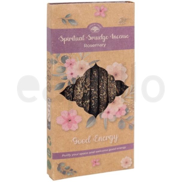 Good Energy Spiritual Smudge Incense Sticks - Rosemary - 8 Sticks