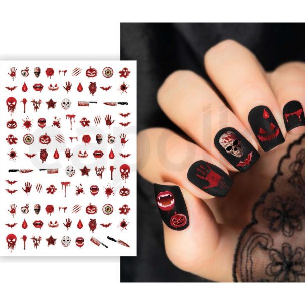 Halloween Bloody Nail Sticker 