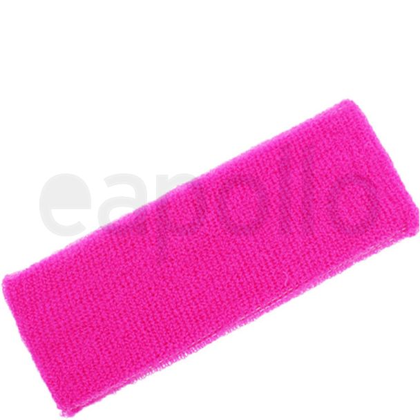 Head Sweatbands Neon Pink (Wide 20cm x 7cm)