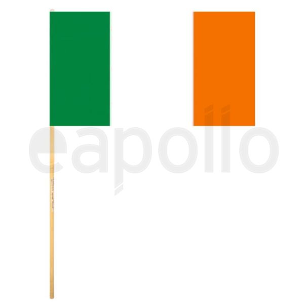 Ireland Hand Flag With Wooden Stick