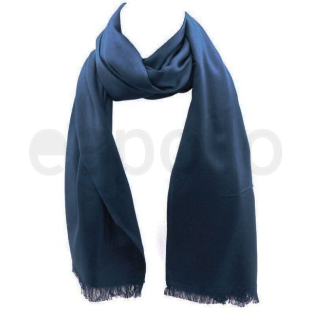 Ladies Pashmina Style Scarf – Dark Blue