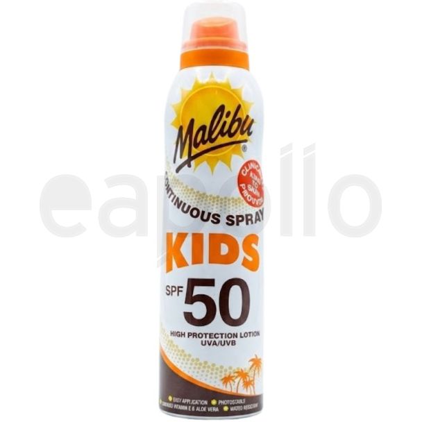 Malibu Kids SPF 50 Sun Protection Lotion Spray (175ml)