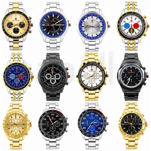 Men's Metal Strap Watch - Assorted Design