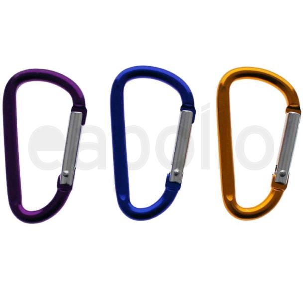 Carabiner Metal Keyring - Asst Colours