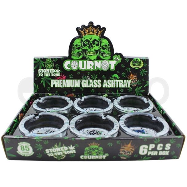 Mr J. Round Premium Glass Ashtray - Assorted