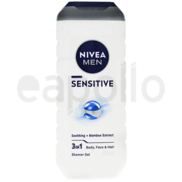 Nivea Men 3in1 Sensitive Shower Gel - 250ml