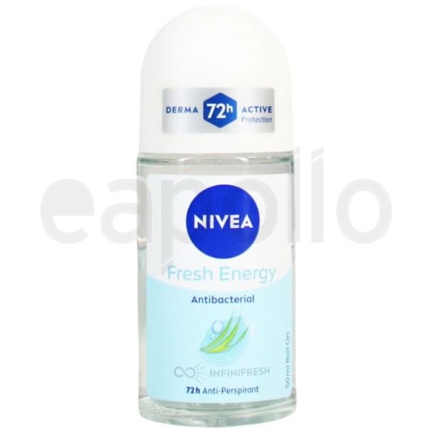 Nivea Men Roll On 72h Anti-Perspirant Deodorant 50ml - Fresh Energy