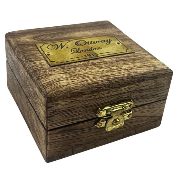 Pocket Compass with Chain Boxed
