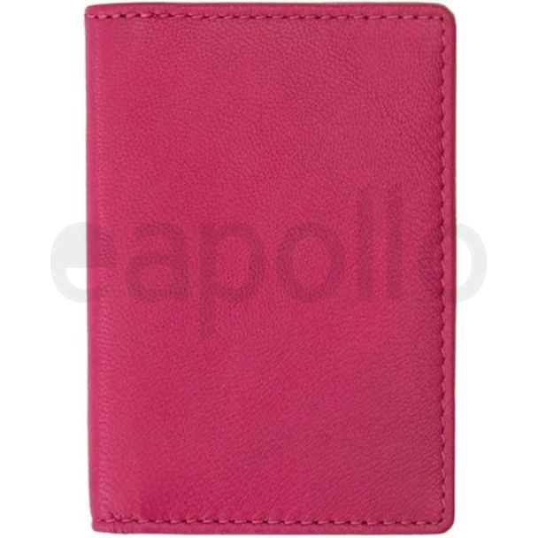 Primehide Leather Card Holder - Berry