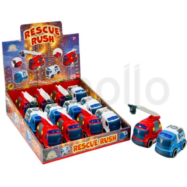 Rescue Rush Emergency Vehicle Toys  - Assorted Colours 