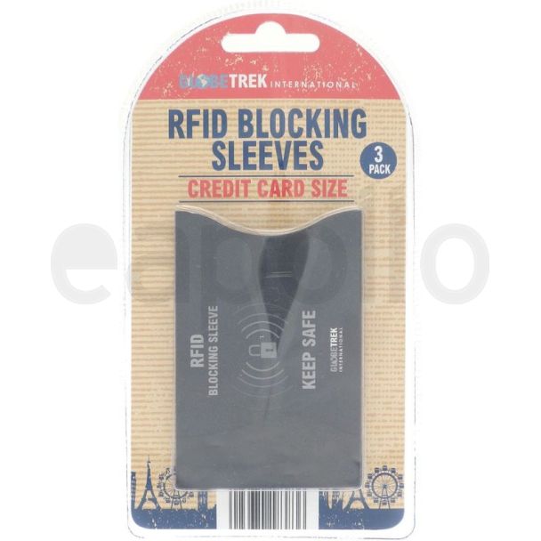 RFID Blocking Sleeves  - Credit Card Size (Pack of 3)