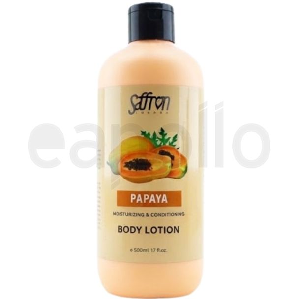 Saffron Moisturizing & Conditioning Body Lotion - Papaya (500ml)
