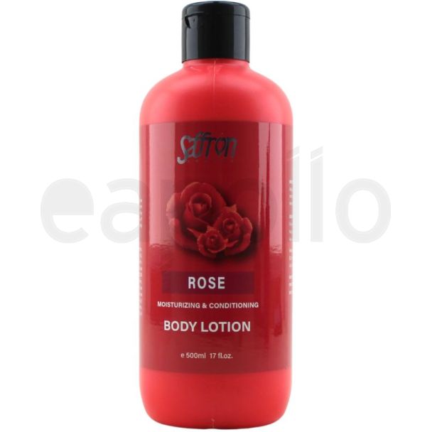 Saffron Moisturizing & Conditioning Body Lotion - Rose (500ml)
