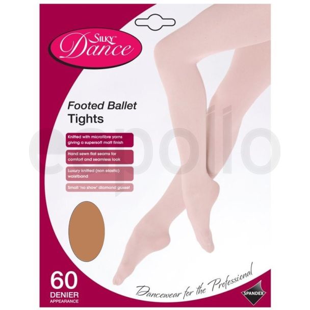 Silky's Childrens 60 Denier Footed Ballet Tights - Tan 