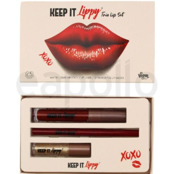 Skin Treats Trio Lip Gift Set- Keep It Lippy (Red)