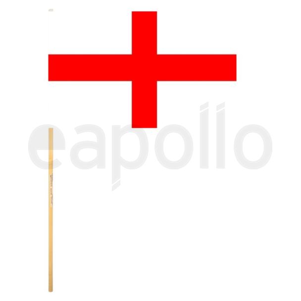 St. George England Hand flag With Wooden Stick