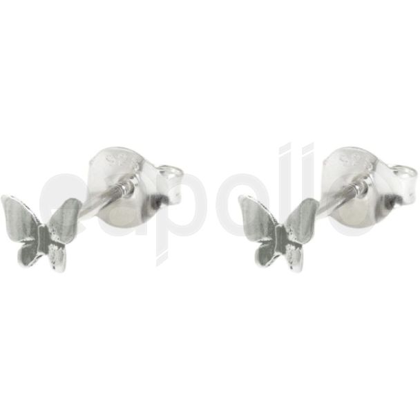 Sterling Silver Butterfly Ear Studs (5mm)