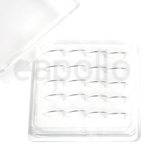 Sterling Silver Plain Nose Rings (10mm)