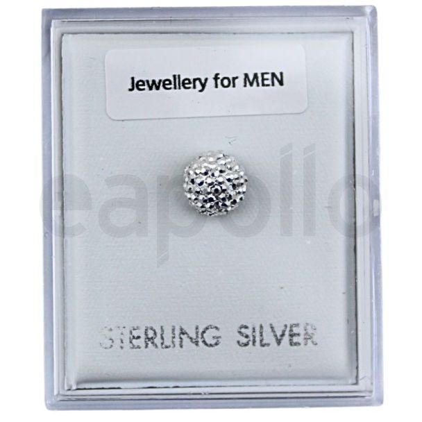 Sterling Silver Starlight Multi Gem Ball Stud Earrings