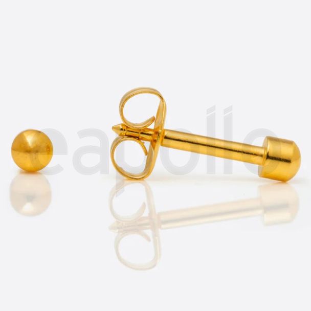 Studex Mini Gold Plated Ball Stud - DCNM200Y