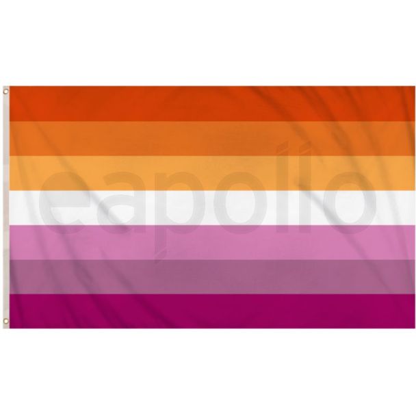 Sunset Lesbian Flag 5ft x 3ft