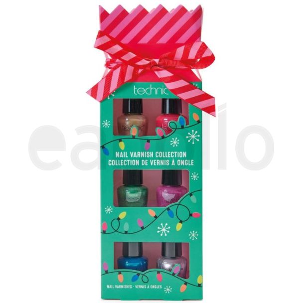 Technic 6pcs Nail Varnish Collection Christmas Gift Set 