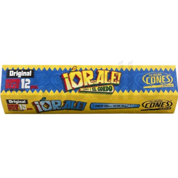 The Original Cones Bomb Size Original Pre-Rolled Cones - Orale Blue (12pcs)