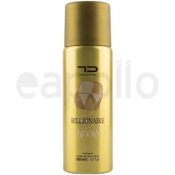 Tom & Darin Men's Perfumed Body Spray 200ml - Billionaire 