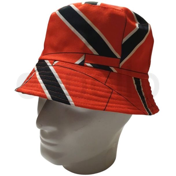 Adults 100% Cotton Trinidad & Tobago Flag Design Bucket Hat