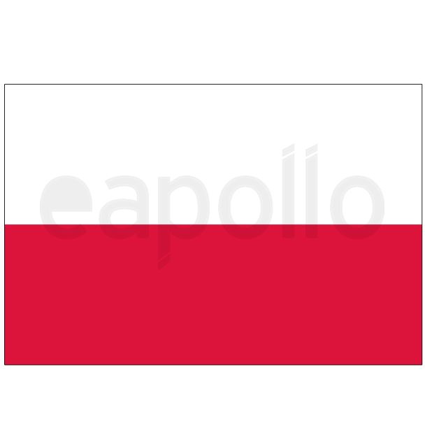 Twin Pack Poland Car Flags (15"x10")