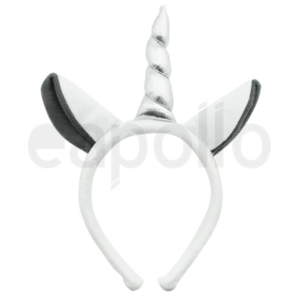 Unicorn Design Headband - Grey