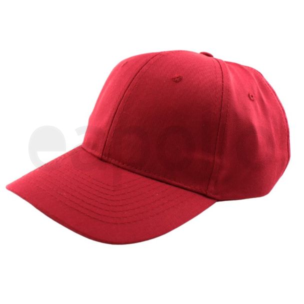 Adults 6 Panel Adjustable Metal Buckle Baseball Cap - Rust 