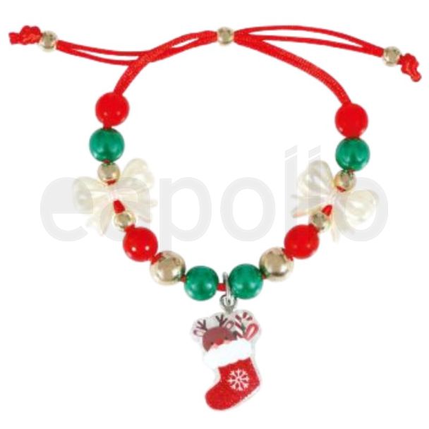 Christmas Bracelet with Festive Stocking