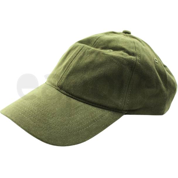 Adults Stonewashed 6 Panel Adjustable Metal Buckle Baseball Cap - Black